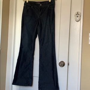 Chico’s Dark Denim Trouser Style Jeans 0 Regular